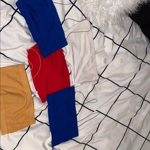 cropped tube top bundle🦋